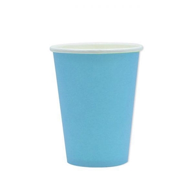 BICCHIERI IN CARTONCINO AZZURRO 200CC 25PZ (74047)