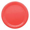 PIATTI TONDI IN CARTONCINO ROSSO 24CM 25PZ (74077)