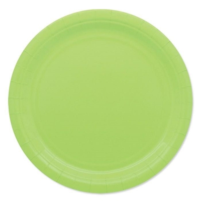 PIATTI TONDI IN CARTONCINO VERDE MELA 24CM 25PZ (74081)