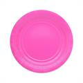 PIATTI TONDI IN CARTONCINO FUCSIA 18CM 25PZ (74086)