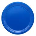 PIATTI TONDI IN CARTONCINO BLU 24CM 25PZ (74089)