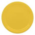 PIATTI TONDI IN CARTONCINO GIALLO 24CM 25PZ (74093)