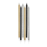 CANDELINE MATITA GLITTER ORO ARGENTO NERO 15CM 12PZ (74153)