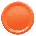 PIATTI TONDI IN CARTONCINO ARANCIONE 24CM 25PZ (74240)