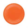 PIATTI TONDI IN CARTONCINO ARANCIONE 18CM 25PZ (74241)