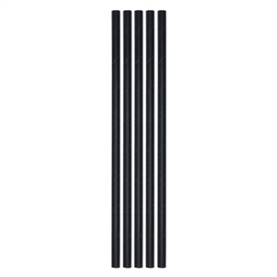 CANNUCCE IN CARTA NERE 20CM 50PZ (74248)