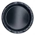PIATTI TONDI IN CARTONCINO NERO 24CM 25PZ (74254)