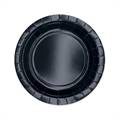 PIATTI TONDI IN CARTONCINO NERO 18CM 25PZ (74255)