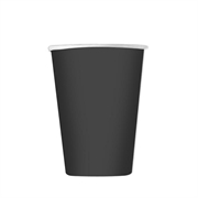 BICCHIERI IN CARTONCINO NERO 200CC 25PZ (74256)