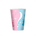 BICCHIERI IN CARTONCINO GENDER REVEAL PARTY 250CC 8PZ (74301)