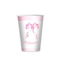 BICCHIERI IN CARTONCINO BATTESIMO FIOCCO ROSA 200CC 8PZ (74305)
