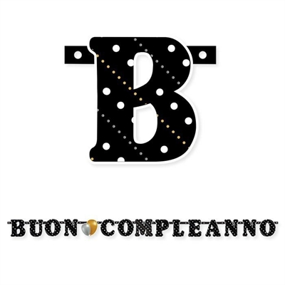 FESTONE BUON COMPLEANNO PRESTIGE 215X15CM (74406)