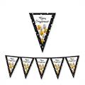 FESTONE BANDIERINE IN CARTA BUON COMPLEANNO PRESTIGE 300X30CM (74421)