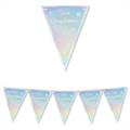 FESTONE BANDIERINE BUON COMPLEANNO IRIDESCENT 300X30CM (74422)