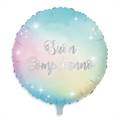 PALLONCINO IN MYLAR BUON COMPLEANNO SOFT RAINBOW 45CM (74613)