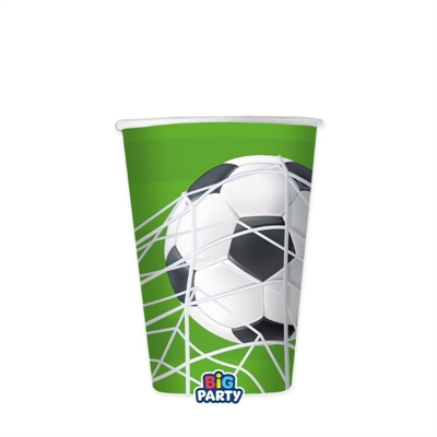 BICCHIERI CARTONCINO CALCIO 250CC 6PZ (74889)