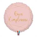 PALLONCINO IN MYLAR BUON COMPLEANNO ROSA GOLD 45CM (75334)