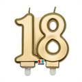 CANDELINA 18 ANNI ORO 9CM (75390)