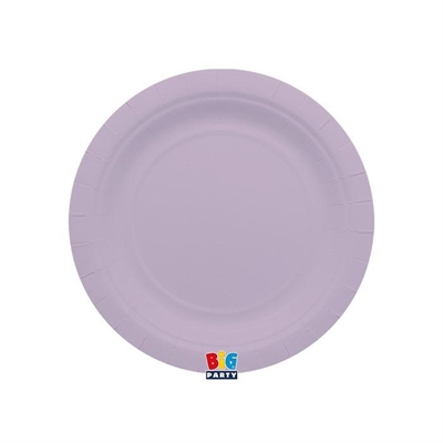 PIATTI TONDI IN CARTONCINO LILLA 18CM 25PZ (75663)