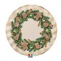 PIATTI NATALE PAN DI ZENZERO 25CM 6PZ (75828)