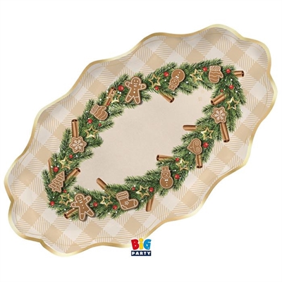 RAVIERE NATALE PAN DI ZENZERO 36X20CM 2PZ (75833)