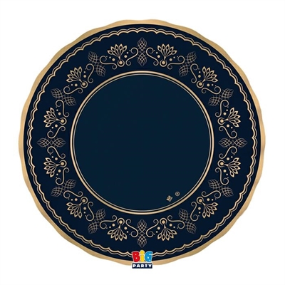 PIATTI ROYAL BLU GOLD 25CM 6PZ (75859)