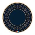 PIATTI ROYAL BLU GOLD 25CM 6PZ (75859)
