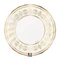 PIATTI ROYAL AVORIO GOLD 25CM 6PZ (75866)