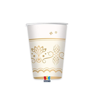 BICCHIERI ROYAL AVORIO GOLD 200CC 6PZ (75869)