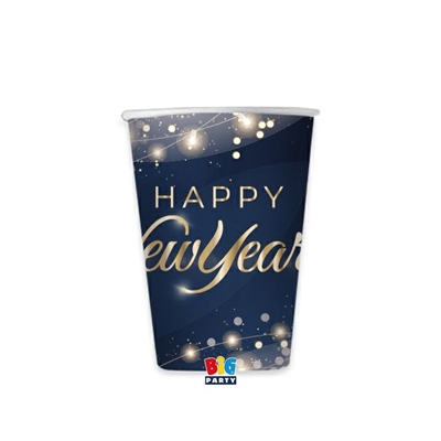 BICCHIERI HAPPY NEW YEAR GLAMOUR 200CC 6PZ (75886)