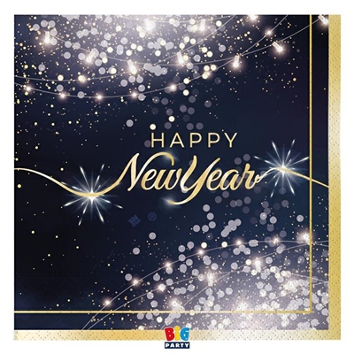 TOVAGLIOLI HAPPY NEW YEAR GLAMOUR 33X33CM 16PZ (75887)