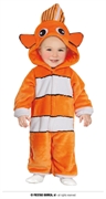 COSTUME BIMBI PESCE PAGLIACCIO TAGLIA 18-24 MESI (76091)