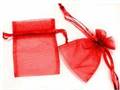 SACCHETTO IN ORGANZA ROSSO 9X12CM 10PZ (762 08)