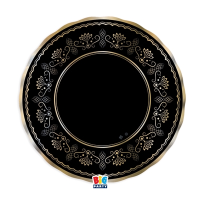 PIATTI ROYAL BLACK GOLD 25CM 6PZ (76370)