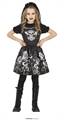 COSTUME  SCHELETRO GOTICO BAMBINA 5-6 ANNI (77645)