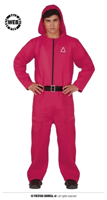 COSTUME UNISEX THE GAMER ROSA/ROSSO TAGLIA M (79443)