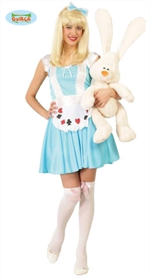 COSTUME DONNA ALICE NEL PAESE DELLE MERAVIGLIA TAGLIA L (80645)