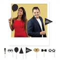 MAXI PHOTO BOOTH BUON COMPLEANNO 20CM 8PZ (81490)