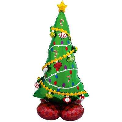 PALLONCINO IN MYLAR AIRLOONZ ALBERO DI NATALE 127CM (8311711)