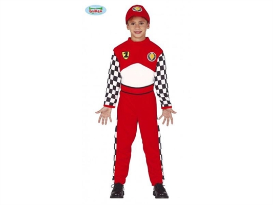 COSTUME BIMBO PILOTA FORMULA 1 TAGLIA 7-9 ANNI (83587)