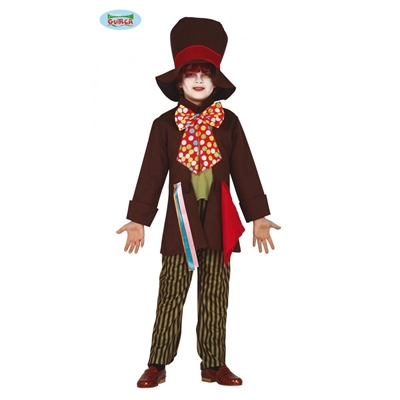 COSTUME BAMBINO CAPPELLAIO MATTO TAGLIA 5-6 ANNI (83589)