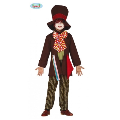 COSTUME BAMBINO CAPPELLAIO MATTO TAGLIA 7-9 ANNI (83590)