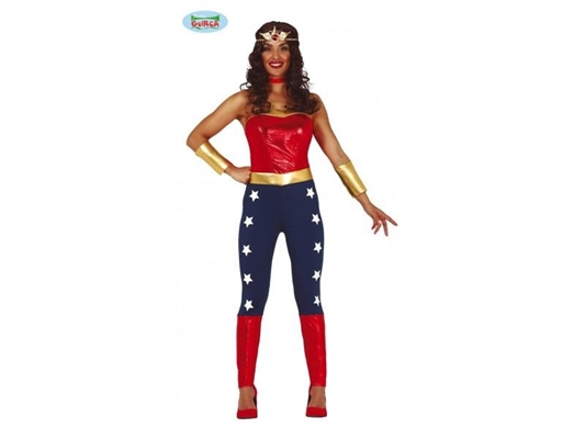 COSTUME DONNA SUPEREROINA TAGLIA M (86551)