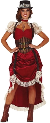 COSTUME DONNA STEAMPUNK TAGLIA S (86574)