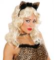 CERCHIETTO ORECCHIE LEOPARDO BRILLANTINI PLASTICA (8663-5337A)