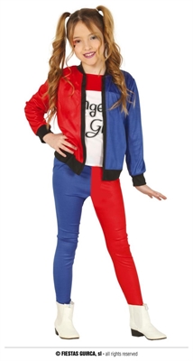 COSTUME RAGAZZA PERICOLOSA BAMBINA TAGLIA 5-6 ANNI (88450)