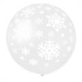 PALLONCINI IN LATTICE REGALO NEL PALLONE FIOCCHI DI NEVE 45CM 25 (919783)