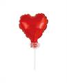 CAKE TOPPER MINI MYLAR CUORE ROSSO 13CM CON VALVOLA AUTOMATICA (989372-01)