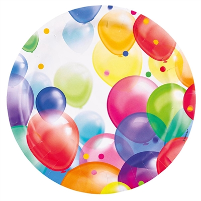 PIATTI IN CARTONCINO PALLONCINI 23CM 8PZ (9900320)