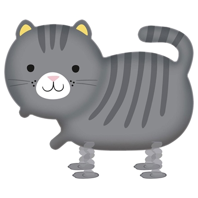 PALLONCINO IN MYLAR WALKING BALLOON GATTO 75CM (9907273)